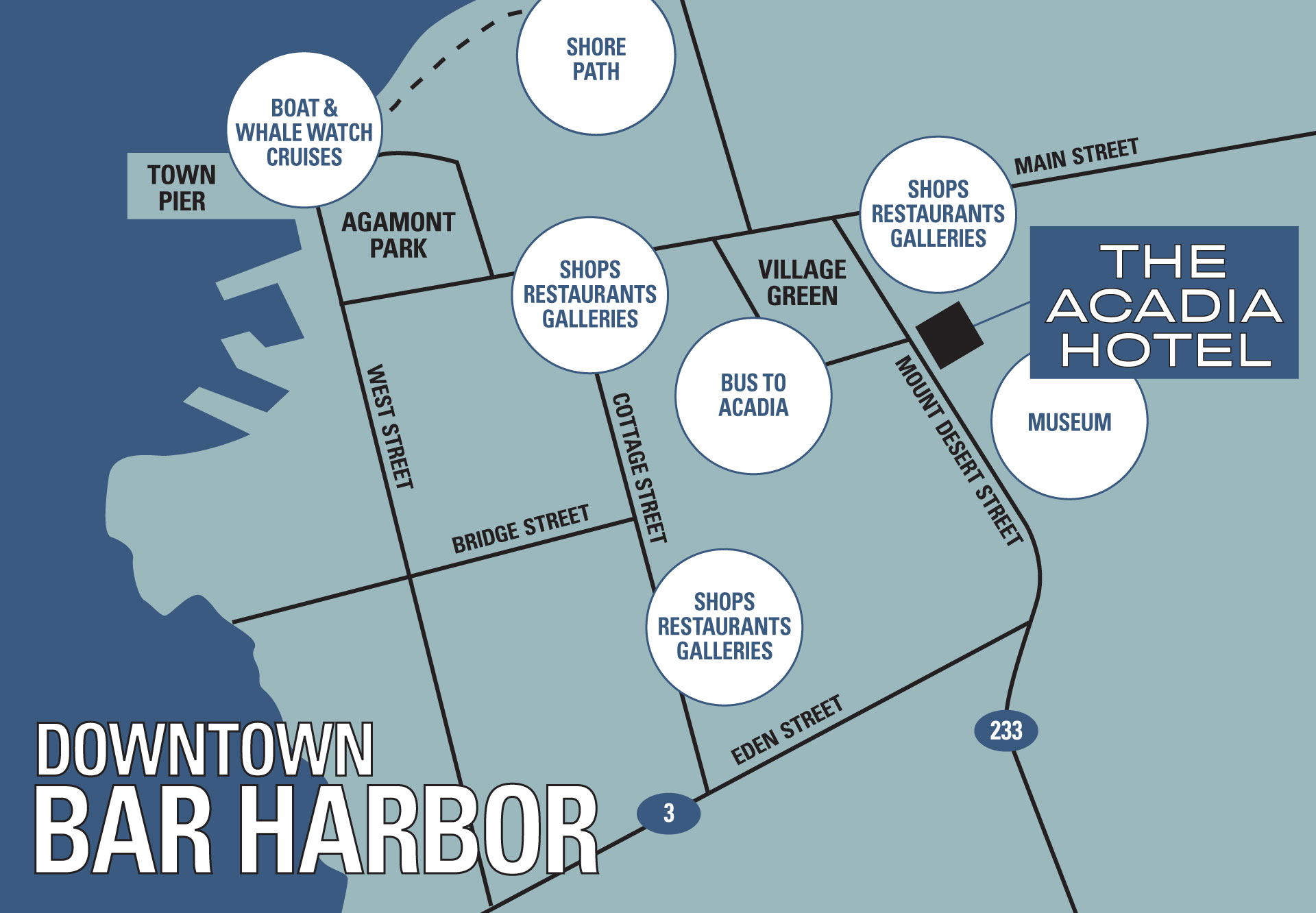 map of bar harbor